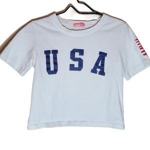 USA Crop Tee